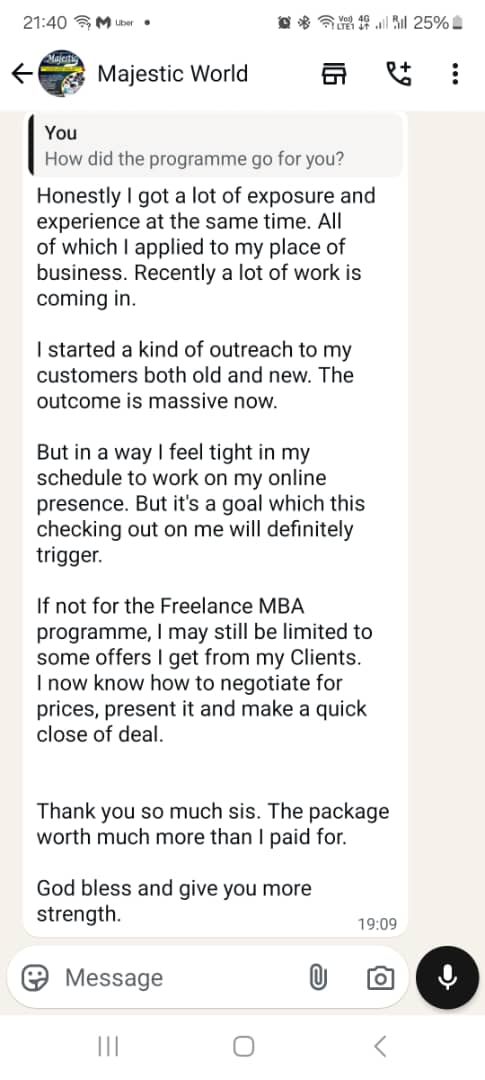 MBA freelancers Testimonials (10)